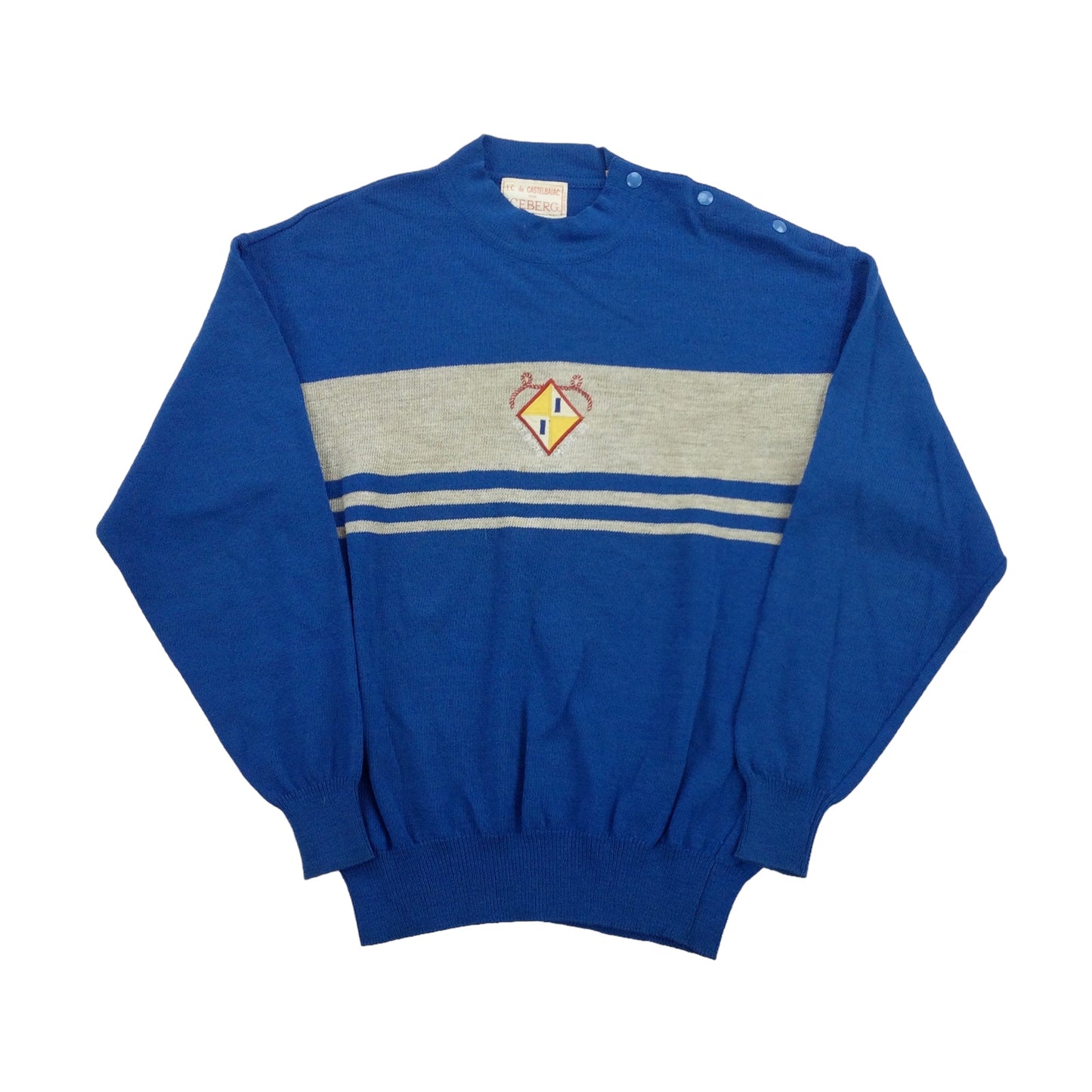 Jc De Castelbajac x Iceberg 80s Sweatshirt - Medium-JCDE Castelbajac-olesstore-vintage-secondhand-shop-austria-österreich