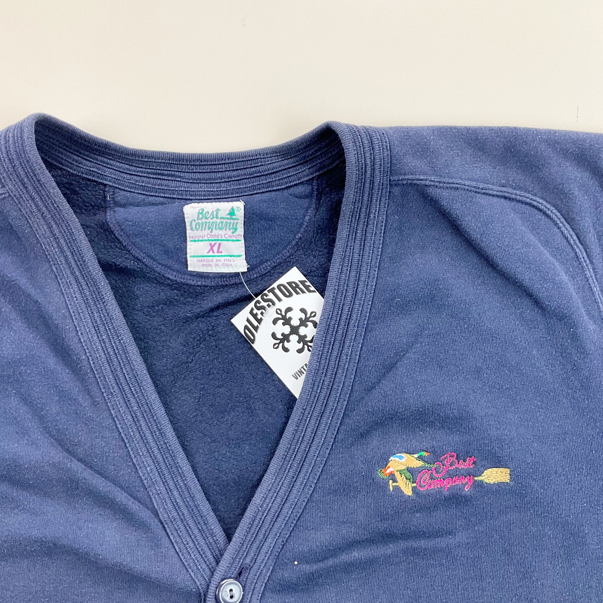 Best Company 90s Cardigan - XL-BEST COMPANY-olesstore-vintage-secondhand-shop-austria-österreich