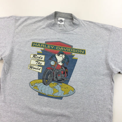 Harley Davidson Longsleeve T-Shirt - XL-HARLEY DAVIDSON-olesstore-vintage-secondhand-shop-austria-österreich