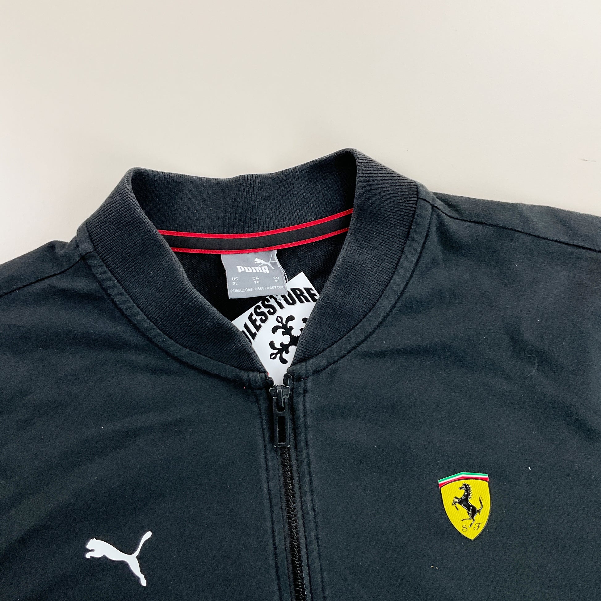 Puma x Ferrari Zip Sweatshirt - XL-PUMA-olesstore-vintage-secondhand-shop-austria-österreich