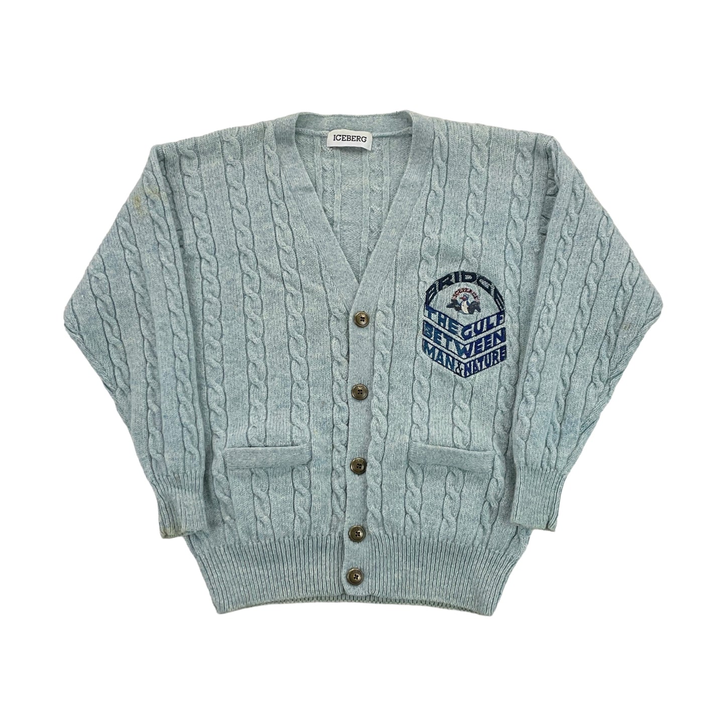 Iceberg 90s Cardigan - XXL-ICEBERG-olesstore-vintage-secondhand-shop-austria-österreich