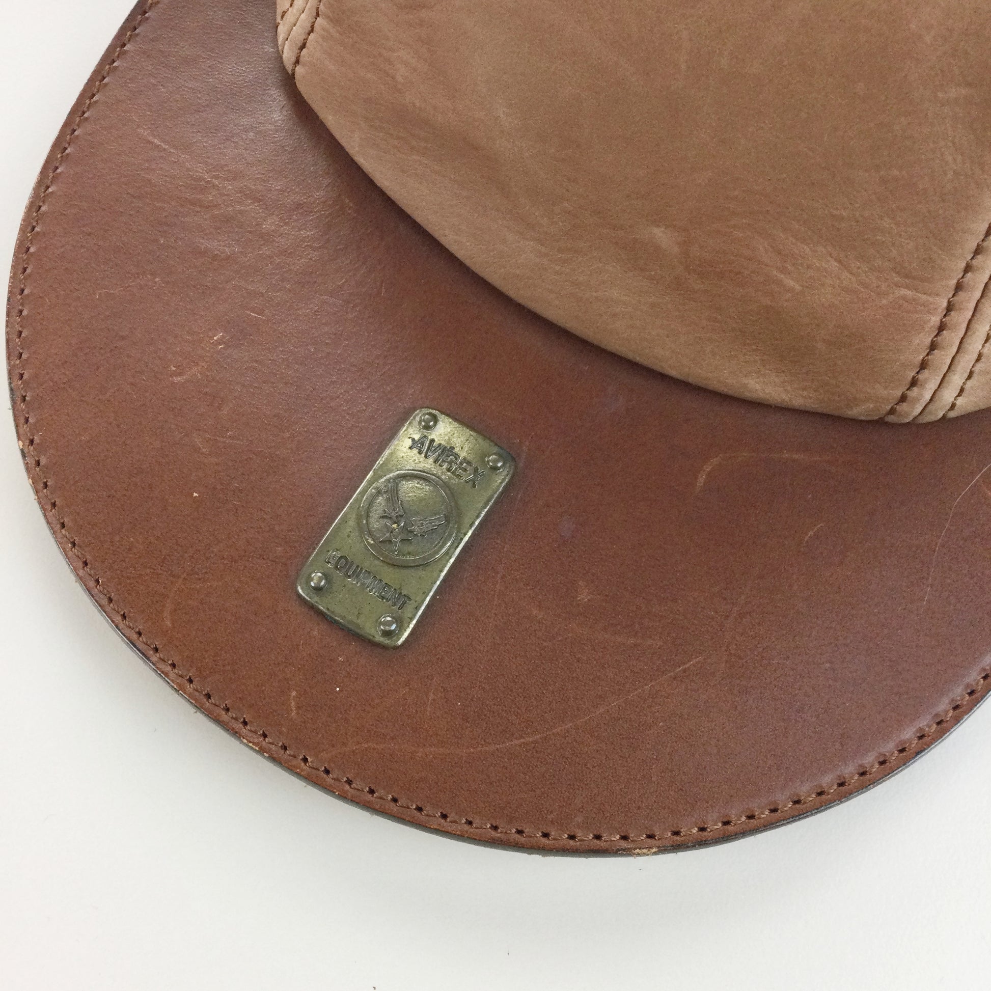 Avirex Leather Cap-AVIREX-olesstore-vintage-secondhand-shop-austria-österreich