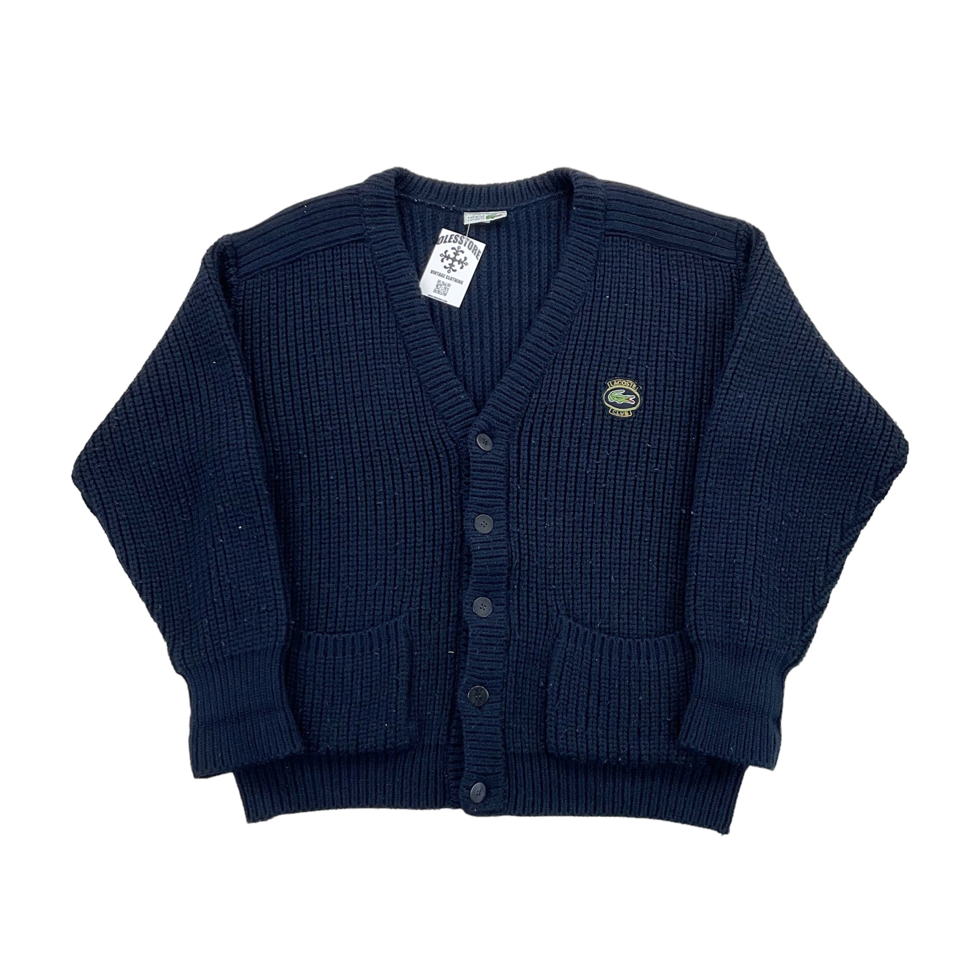 Lacoste Club Heavy Cardigan - XL-LACOSTE-olesstore-vintage-secondhand-shop-austria-österreich