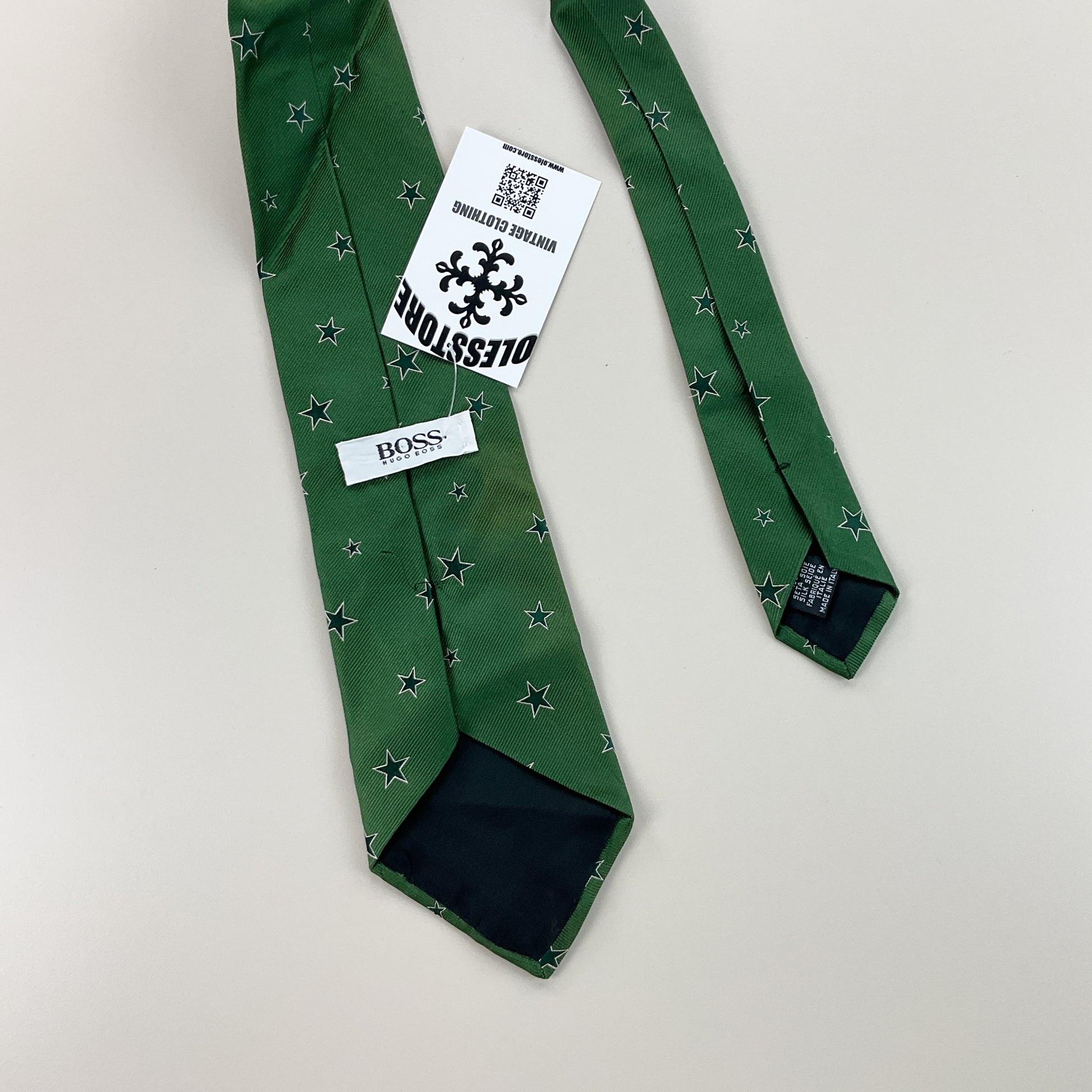 Hugo Boss Star Tie-HUGO BOSS-olesstore-vintage-secondhand-shop-austria-österreich