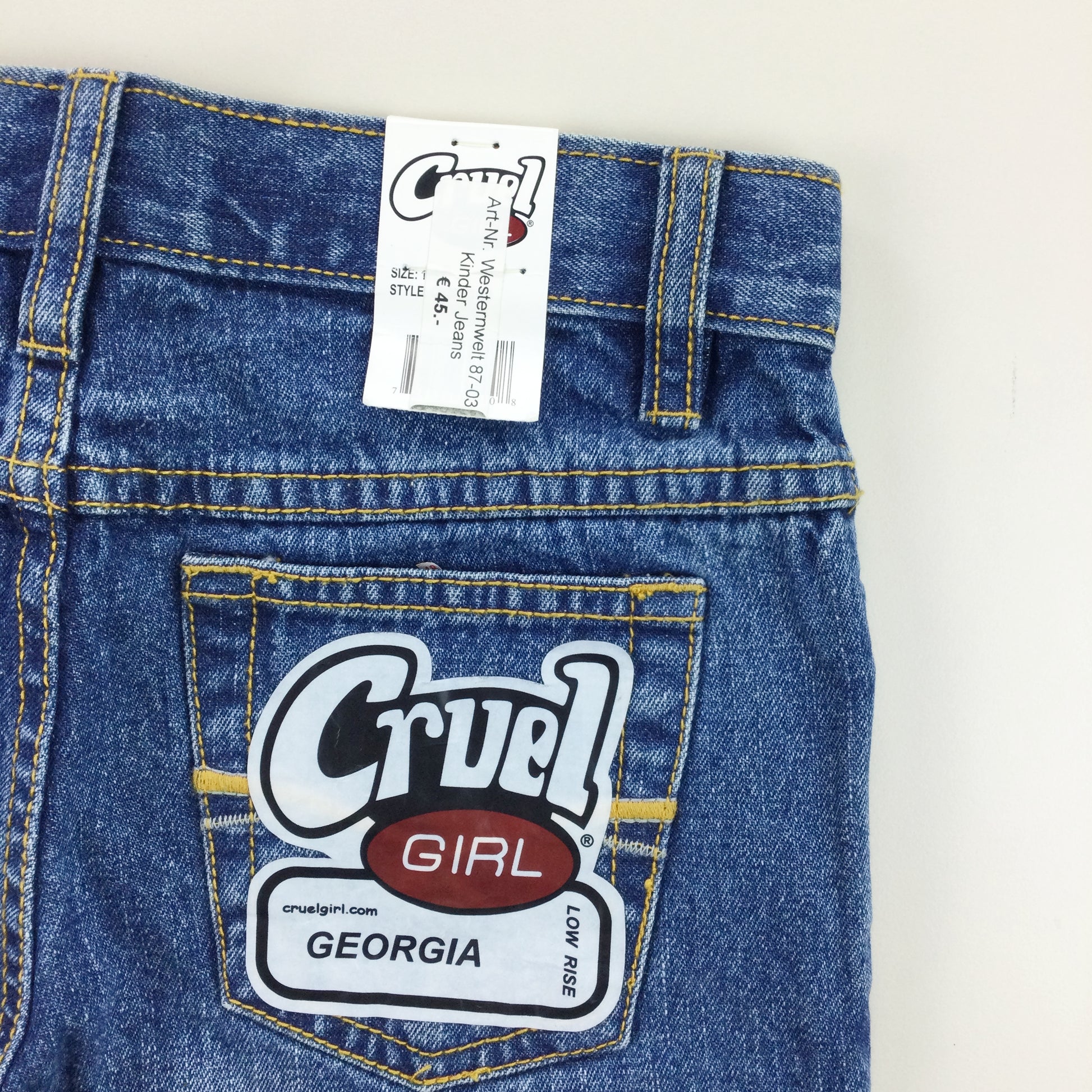 Cruel Girl 'Georgina' Low Rise Jeans - 12S-Cruel Girl-olesstore-vintage-secondhand-shop-austria-österreich