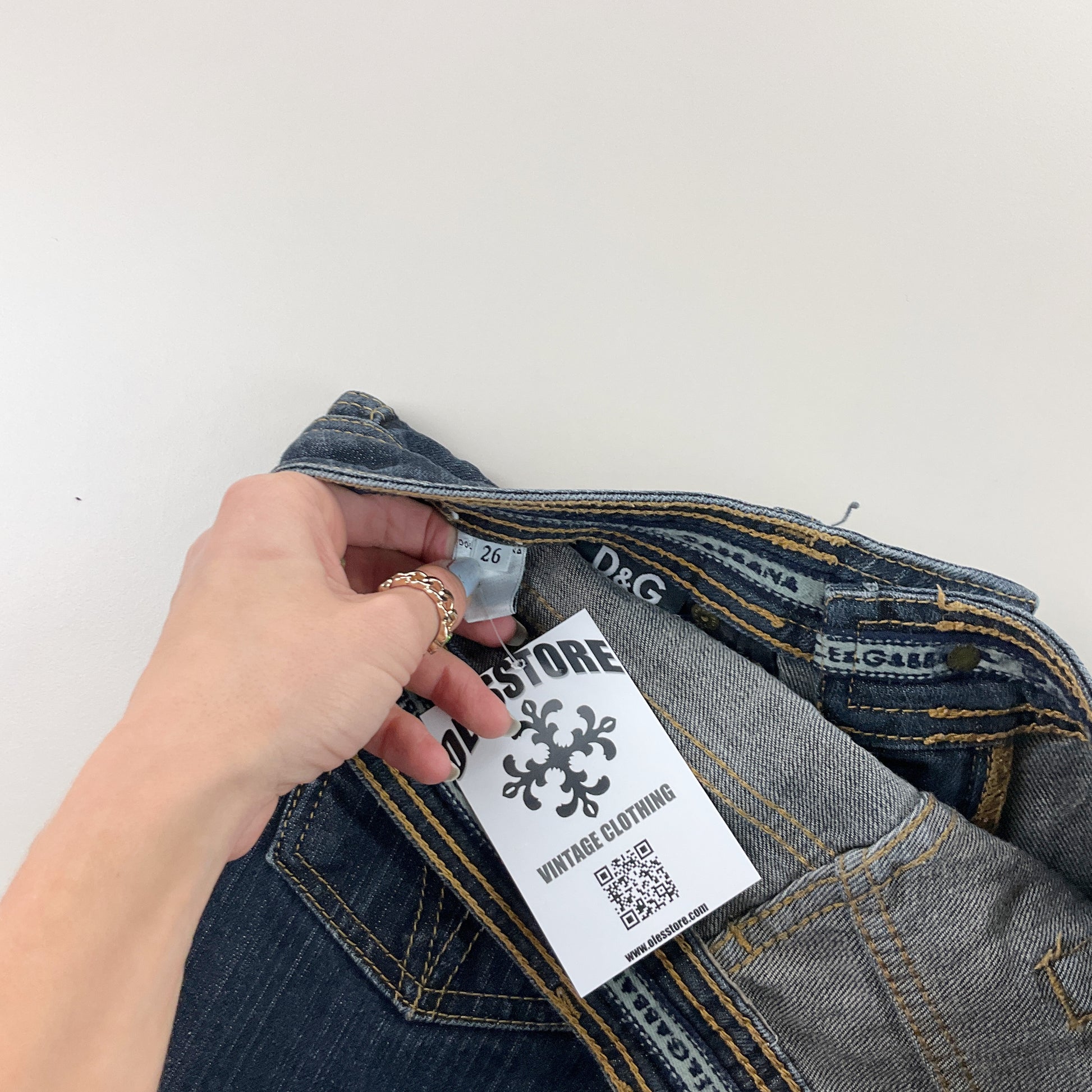 Dolce & Gabbana Denim Jeans - W27 L28-DOLCE & GABBANA-olesstore-vintage-secondhand-shop-austria-österreich