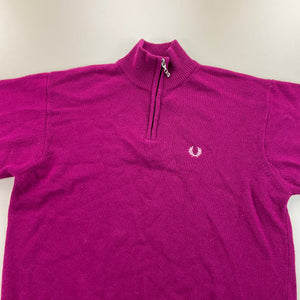 Fred Perry 1/4 Zip Sweatshirt - Large-Fred Perry-olesstore-vintage-secondhand-shop-austria-österreich