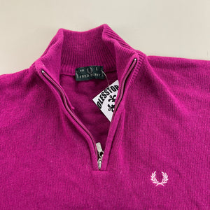 Fred Perry 1/4 Zip Sweatshirt - Large-Fred Perry-olesstore-vintage-secondhand-shop-austria-österreich