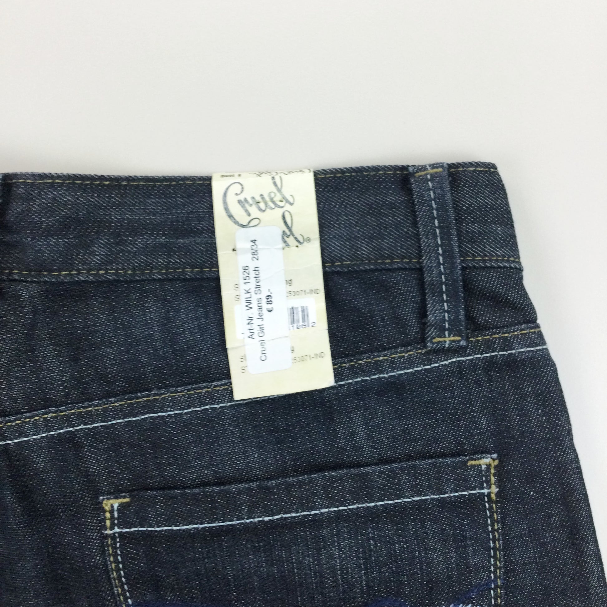 Cruel Girl Strech WILK 1526 Deadstock Jeans - W28 L34-CRUEL GIRL-olesstore-vintage-secondhand-shop-austria-österreich