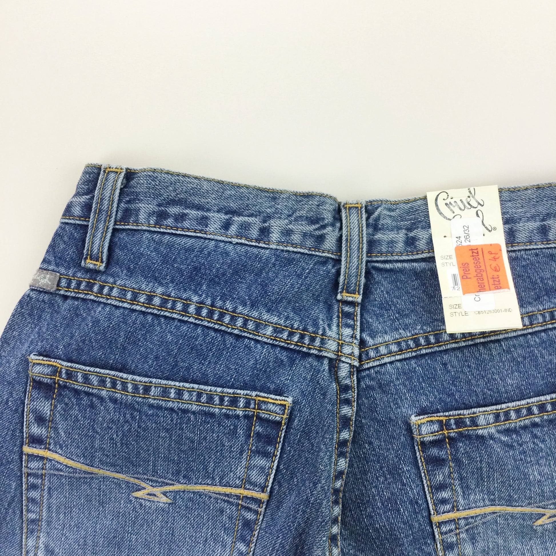 Cruel Girl 'Georgina' Slim Deadstock Jeans - W26 L32-CRUEL GIRL-olesstore-vintage-secondhand-shop-austria-österreich