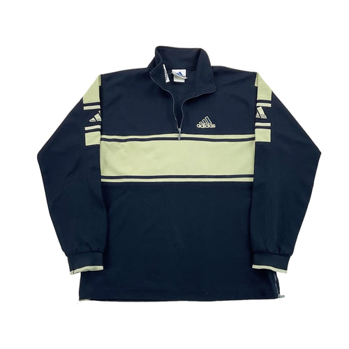 Adidas 1/4 Zip Sweatshirt - Medium-PUMA-olesstore-vintage-secondhand-shop-austria-österreich