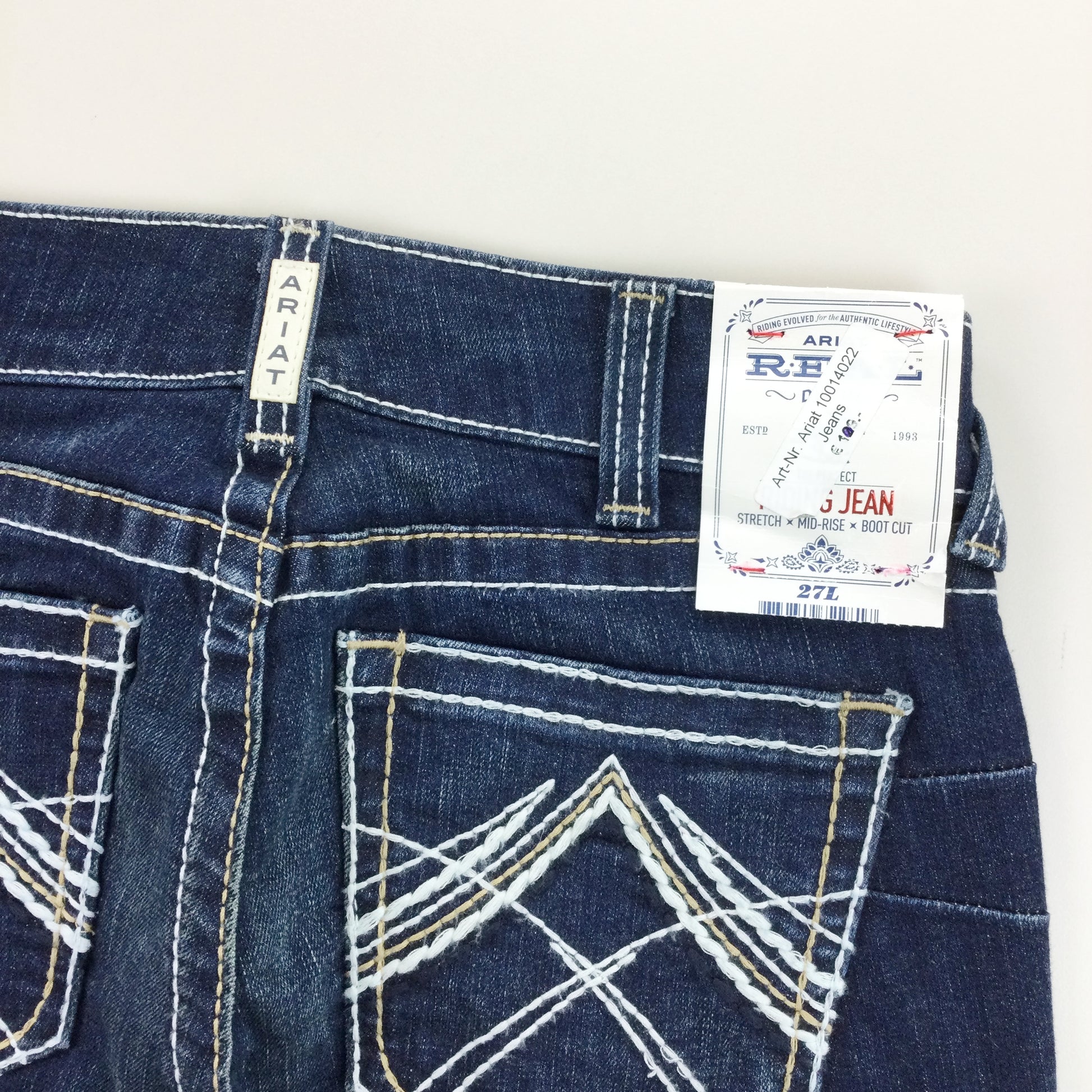 Ariat Real Deadstock 10014022 Denim Jeans - 27L-ARIAT REAL-olesstore-vintage-secondhand-shop-austria-österreich