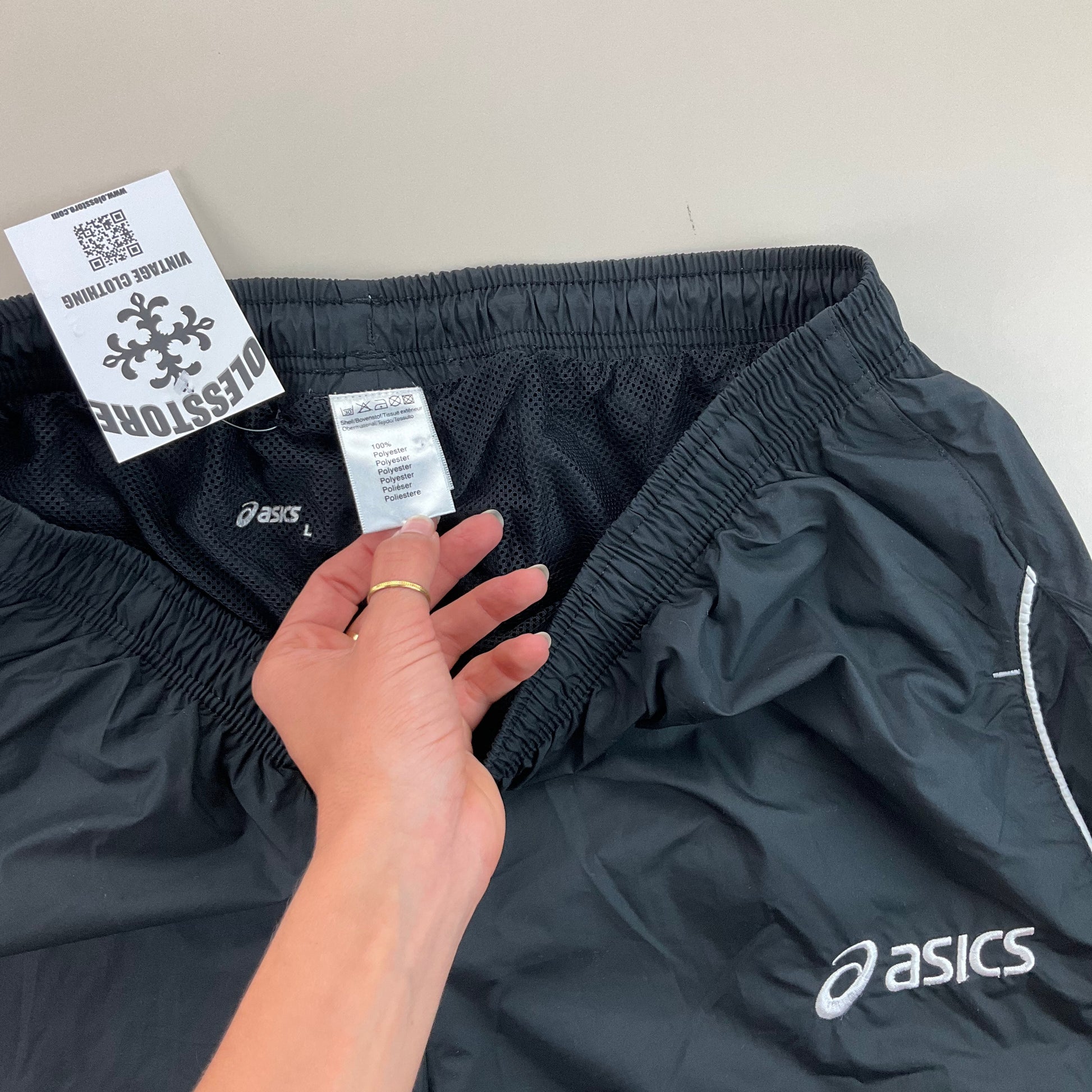 Asics Track Pant Jogger - Large-ASICS-olesstore-vintage-secondhand-shop-austria-österreich