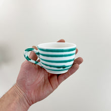 Load image into Gallery viewer, Gmundner Keramik Kaffeetasse Grüngeflammt Ø9,5 cm-Gmundner Keramik-olesstore-vintage-secondhand-shop-austria-österreich