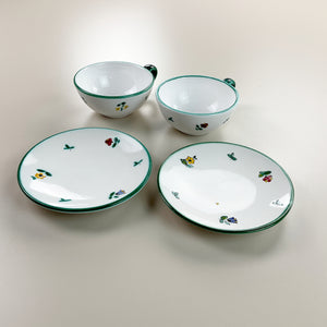 Gmundner Keramik Teetasse + Untersetzer Set Ø11,2 cm-Gmundner Keramik-olesstore-vintage-secondhand-shop-austria-österreich