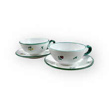 Load image into Gallery viewer, Gmundner Keramik Teetasse + Untersetzer Set Ø11,2 cm-Gmundner Keramik-olesstore-vintage-secondhand-shop-austria-österreich