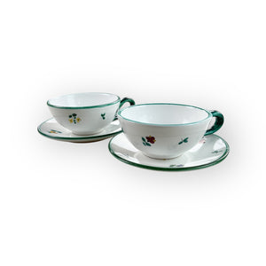 Gmundner Keramik Teetasse + Untersetzer Set Ø11,2 cm-Gmundner Keramik-olesstore-vintage-secondhand-shop-austria-österreich