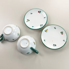 Load image into Gallery viewer, Gmundner Keramik Teetasse + Untersetzer Set Ø11,2 cm-Gmundner Keramik-olesstore-vintage-secondhand-shop-austria-österreich