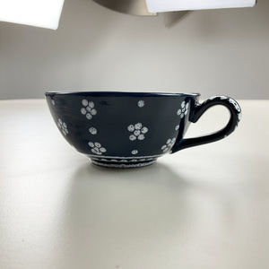 Gmundner Keramik Teetasse Dirndl Blau Ø11,2cm-Gmundner Keramik-olesstore-vintage-secondhand-shop-austria-österreich