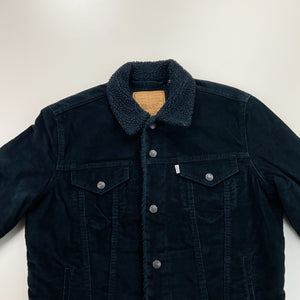 Levi's Denim Sherpa Cord Jacket - Medium-LEVI'S-olesstore-vintage-secondhand-shop-austria-österreich