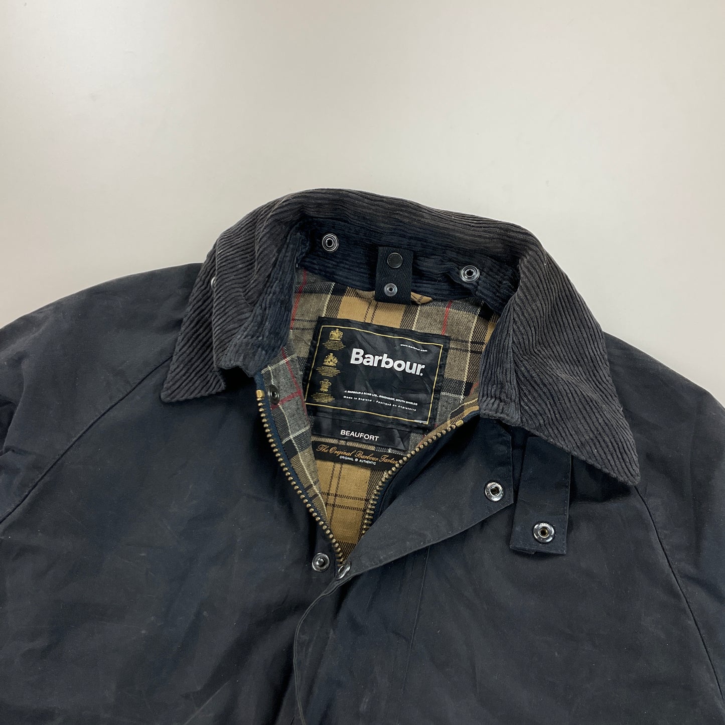 Barbour Beaufort Wax Jacket - C38/97cm-BARBOUR-olesstore-vintage-secondhand-shop-austria-österreich