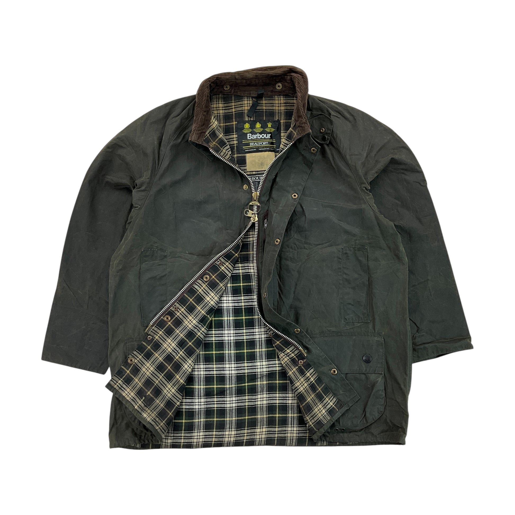 Barbour Beaufort Wax Jacket - C46/117cm-BARBOUR-olesstore-vintage-secondhand-shop-austria-österreich