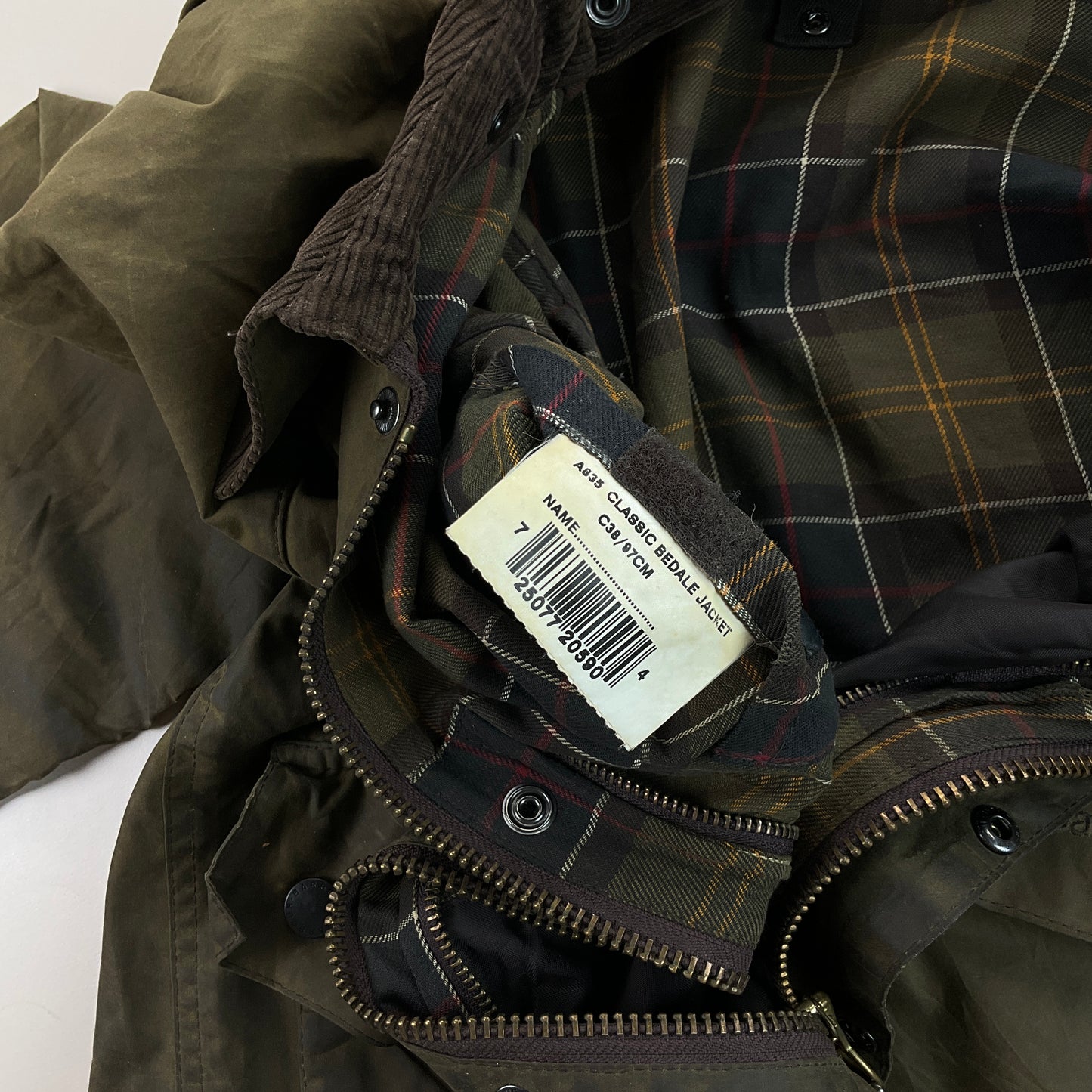 Barbour A835 Classic Bedale Wax Jacket - C38/97cm-BARBOUR-olesstore-vintage-secondhand-shop-austria-österreich