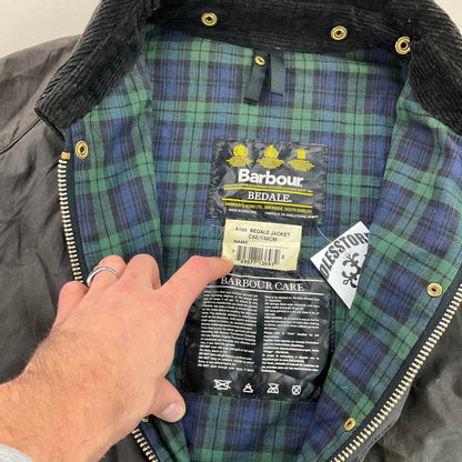 Barbour A104 Bedale Wax Jacket - C52/132cm-BARBOUR-olesstore-vintage-secondhand-shop-austria-österreich