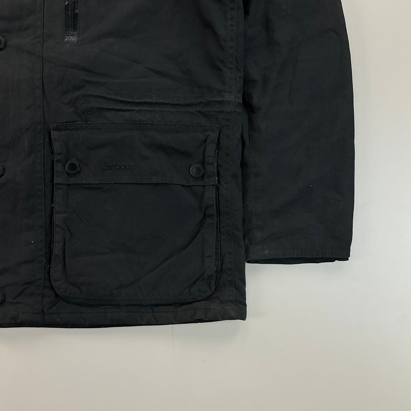 Barbour International Struts Wax Jacket (AW15) - Medium-BARBOUR-olesstore-vintage-secondhand-shop-austria-österreich