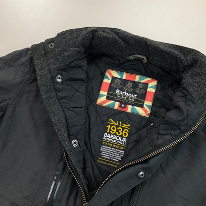 Barbour International Struts Wax Jacket (AW15) - Medium-BARBOUR-olesstore-vintage-secondhand-shop-austria-österreich