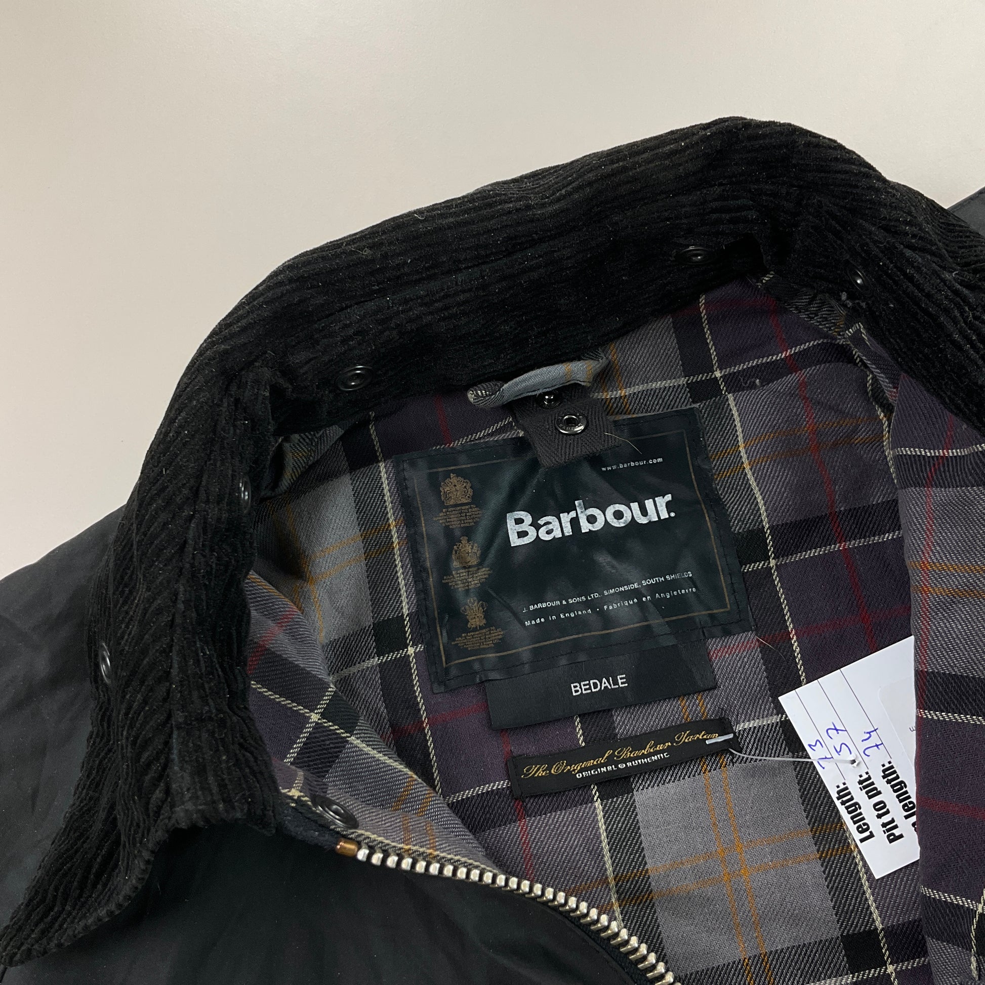 Barbour A322 Bedale Wax Jacket - C38/97cm-BARBOUR-olesstore-vintage-secondhand-shop-austria-österreich