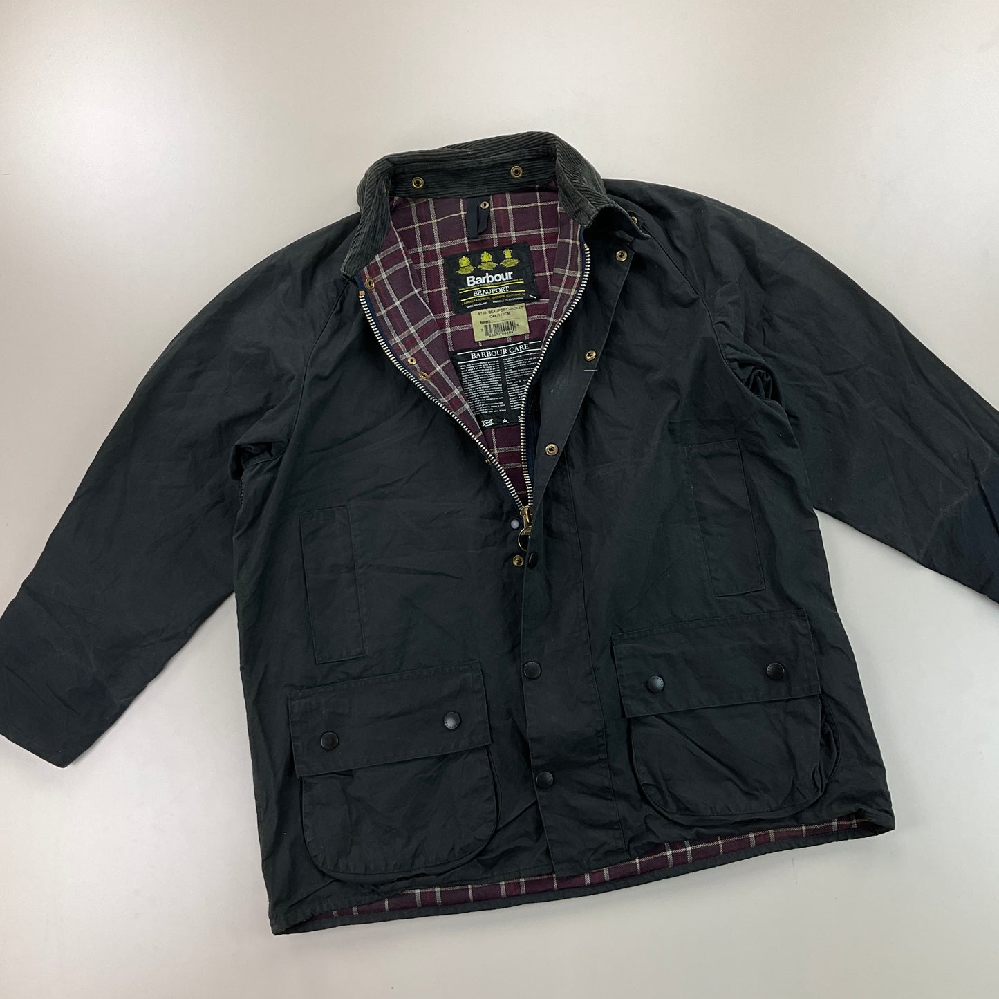 Barbour A155 Bedale Wax Jacket - C44/112cm-BARBOUR-olesstore-vintage-secondhand-shop-austria-österreich