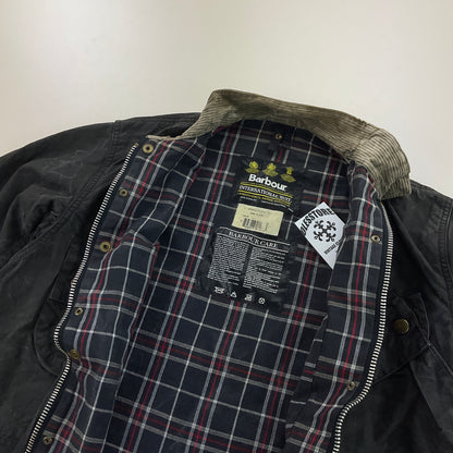 Barbour A7 International Wax Jacket - C44/112cm-BARBOUR-olesstore-vintage-secondhand-shop-austria-österreich