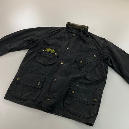 Barbour A7 International Wax Jacket - C44/112cm-BARBOUR-olesstore-vintage-secondhand-shop-austria-österreich