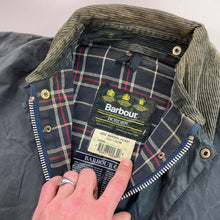 Load image into Gallery viewer, Barbour A205 Border Wax Jacket - C44/112cm-BARBOUR-olesstore-vintage-secondhand-shop-austria-österreich