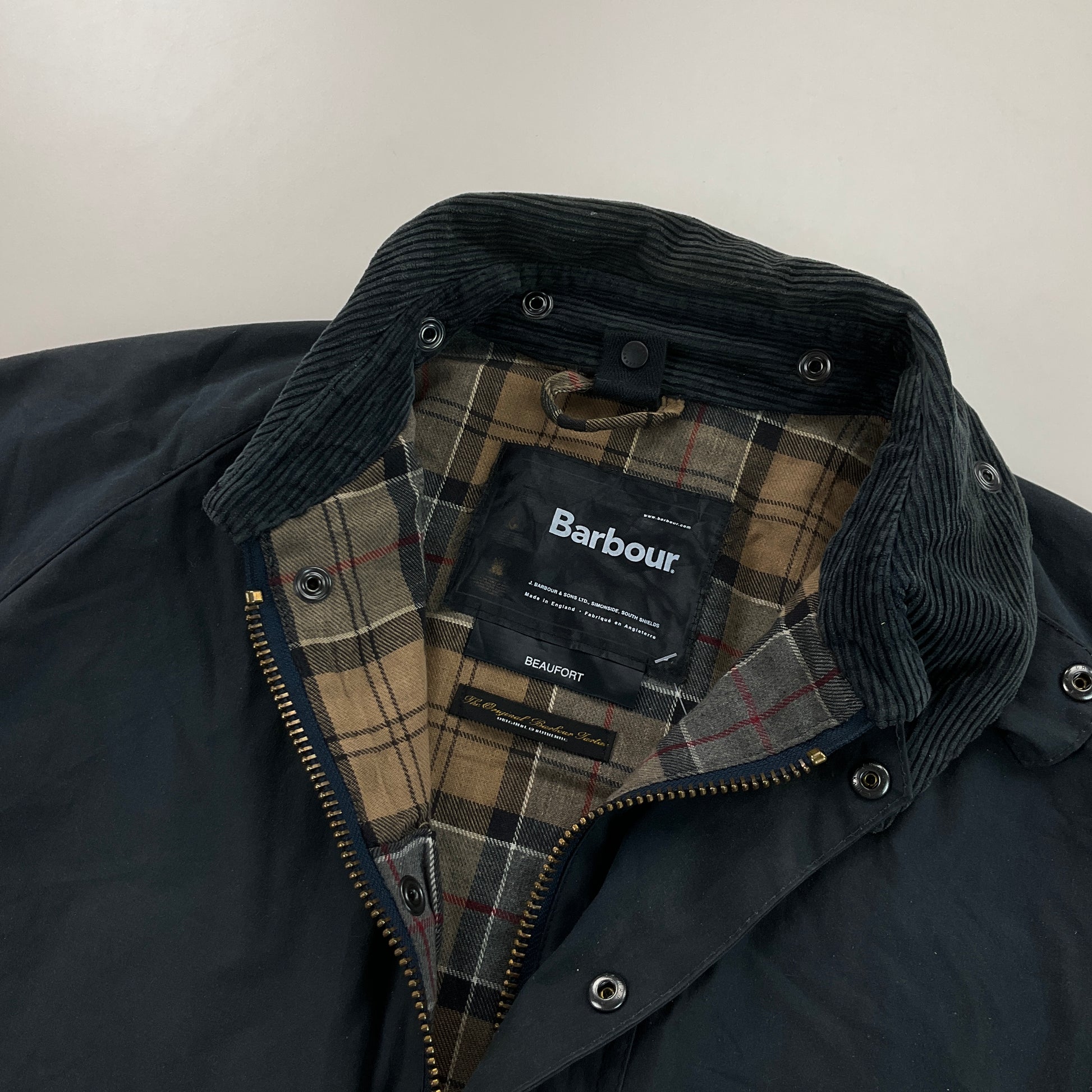 Barbour A196 Beaufort Wax Jacket - C46/117cm-BARBOUR-olesstore-vintage-secondhand-shop-austria-österreich