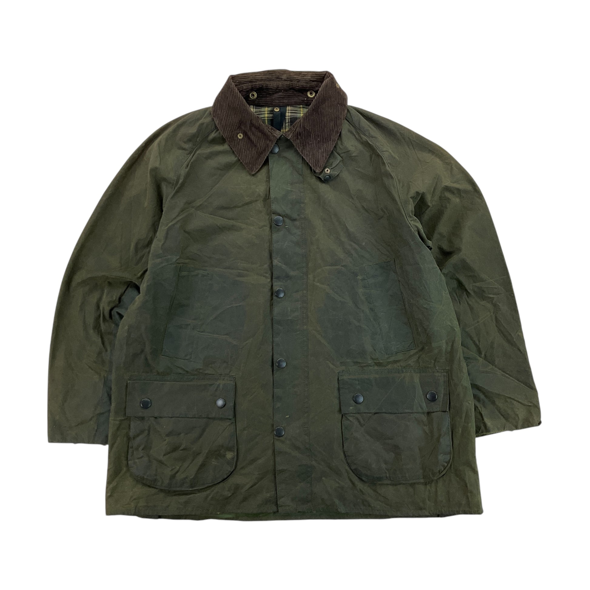 Barbour A100 Bedale Wax Jacket - C44/112cm-BARBOUR-olesstore-vintage-secondhand-shop-austria-österreich