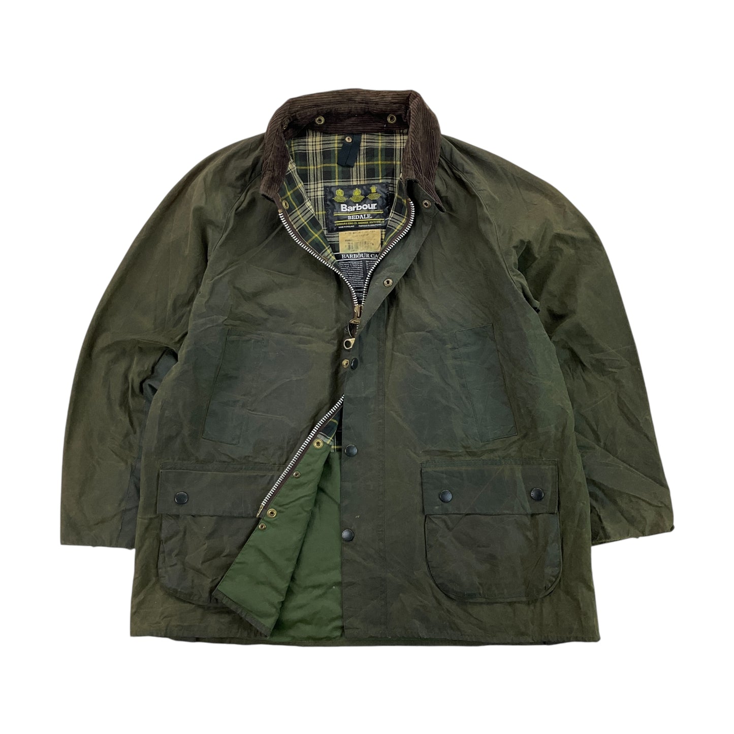 Barbour A100 Bedale Wax Jacket - C44/112cm-BARBOUR-olesstore-vintage-secondhand-shop-austria-österreich