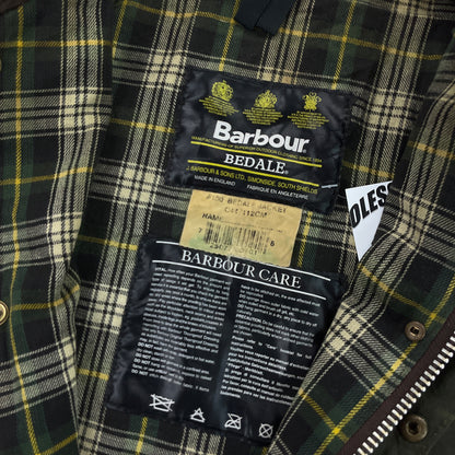 Barbour A100 Bedale Wax Jacket - C44/112cm-BARBOUR-olesstore-vintage-secondhand-shop-austria-österreich