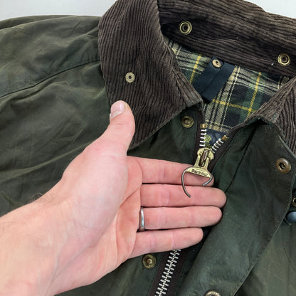 Barbour A100 Bedale Wax Jacket - C44/112cm-BARBOUR-olesstore-vintage-secondhand-shop-austria-österreich