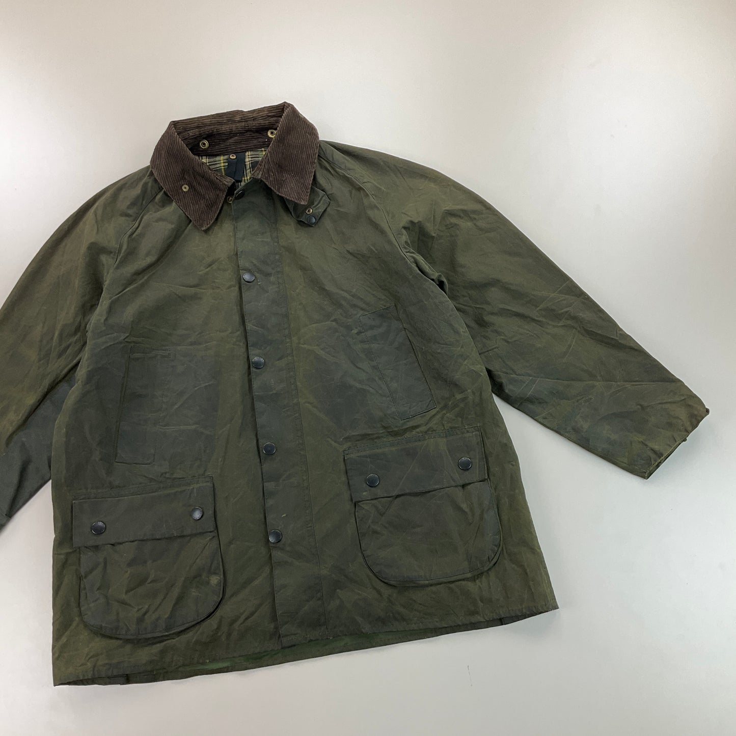 Barbour A100 Bedale Wax Jacket - C44/112cm-BARBOUR-olesstore-vintage-secondhand-shop-austria-österreich