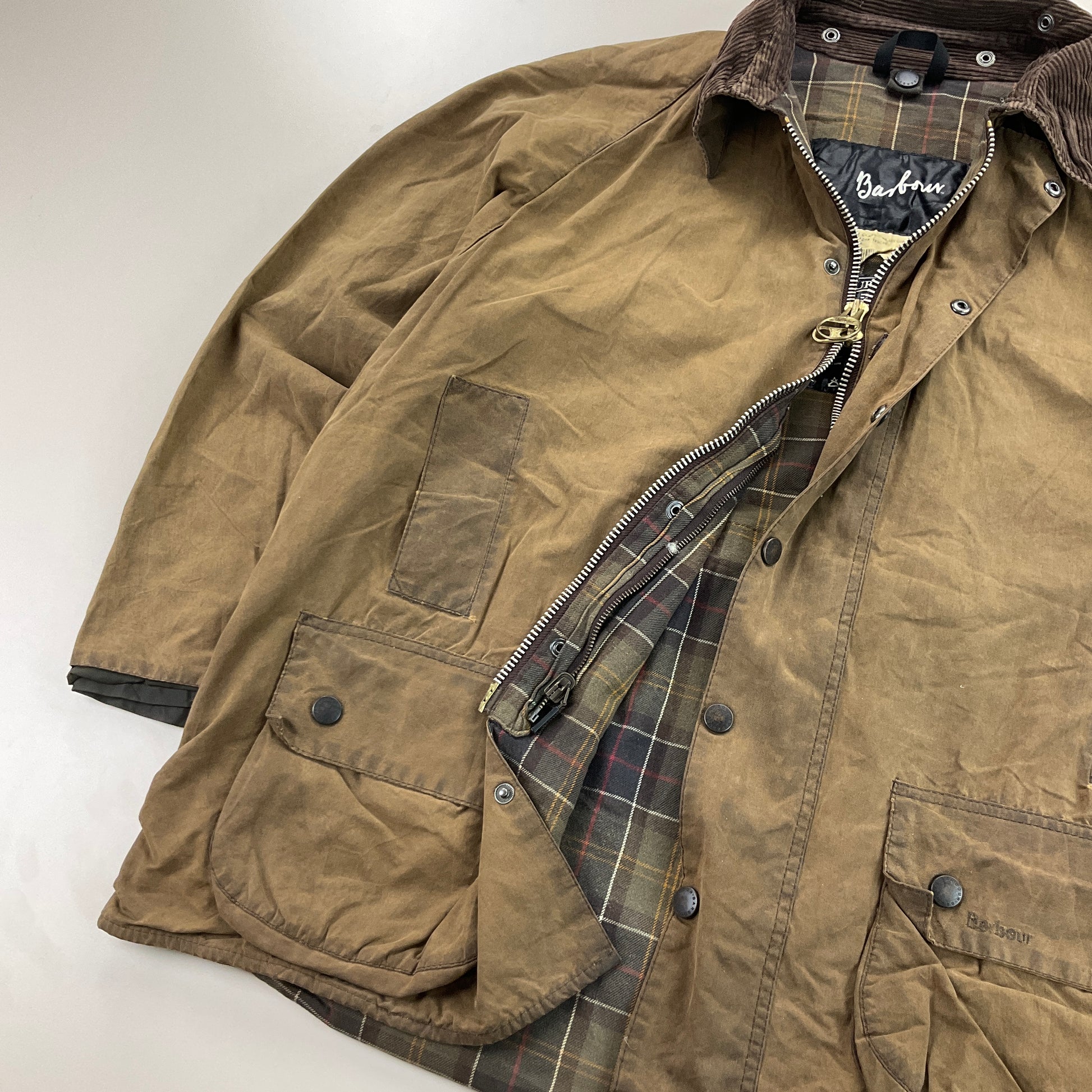 Barbour A830 Classic Beaufort Wax Jacket - C48/122cm-BARBOUR-olesstore-vintage-secondhand-shop-austria-österreich