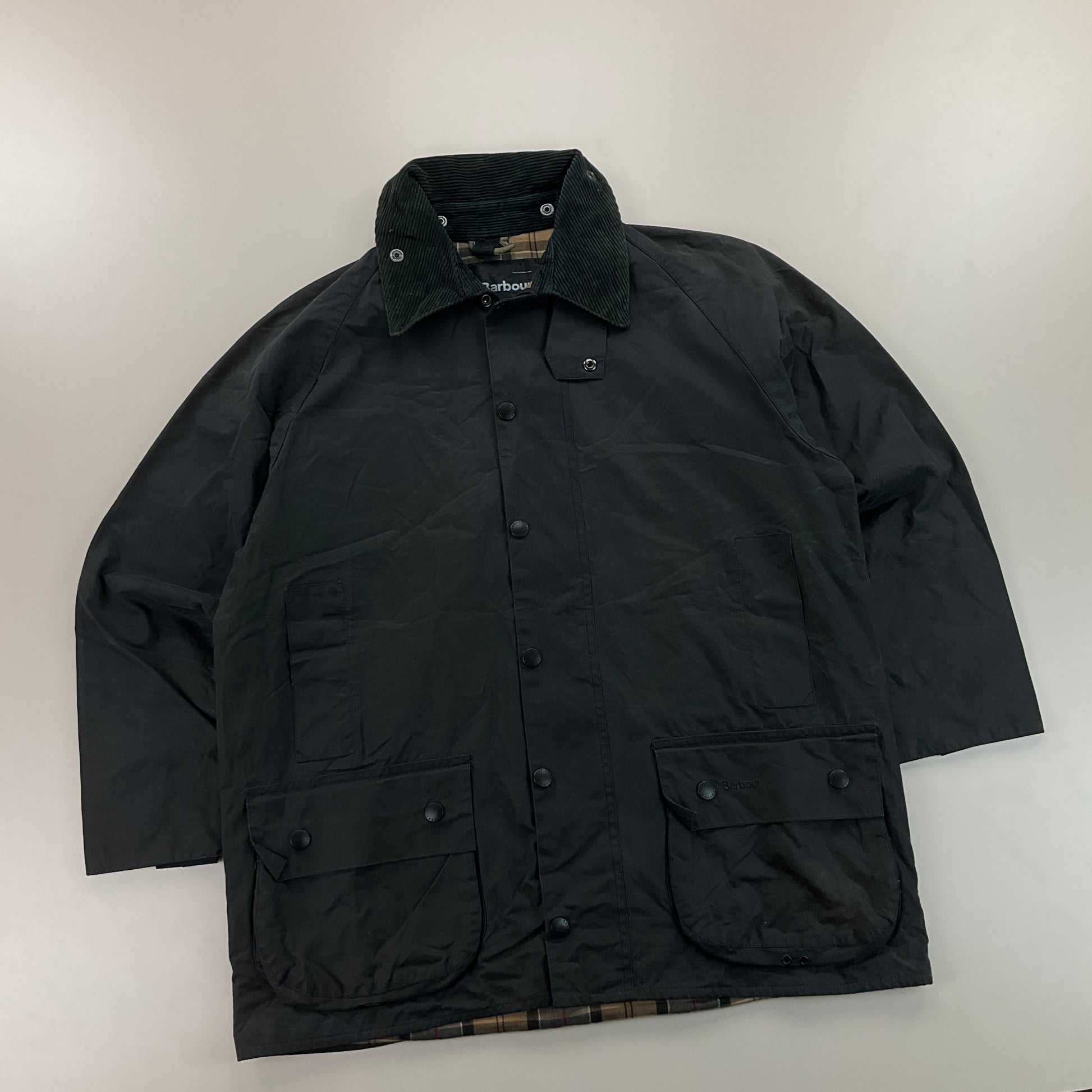 Barbour A196 Beaufort Wax Jacket - C48/122cm-BARBOUR-olesstore-vintage-secondhand-shop-austria-österreich