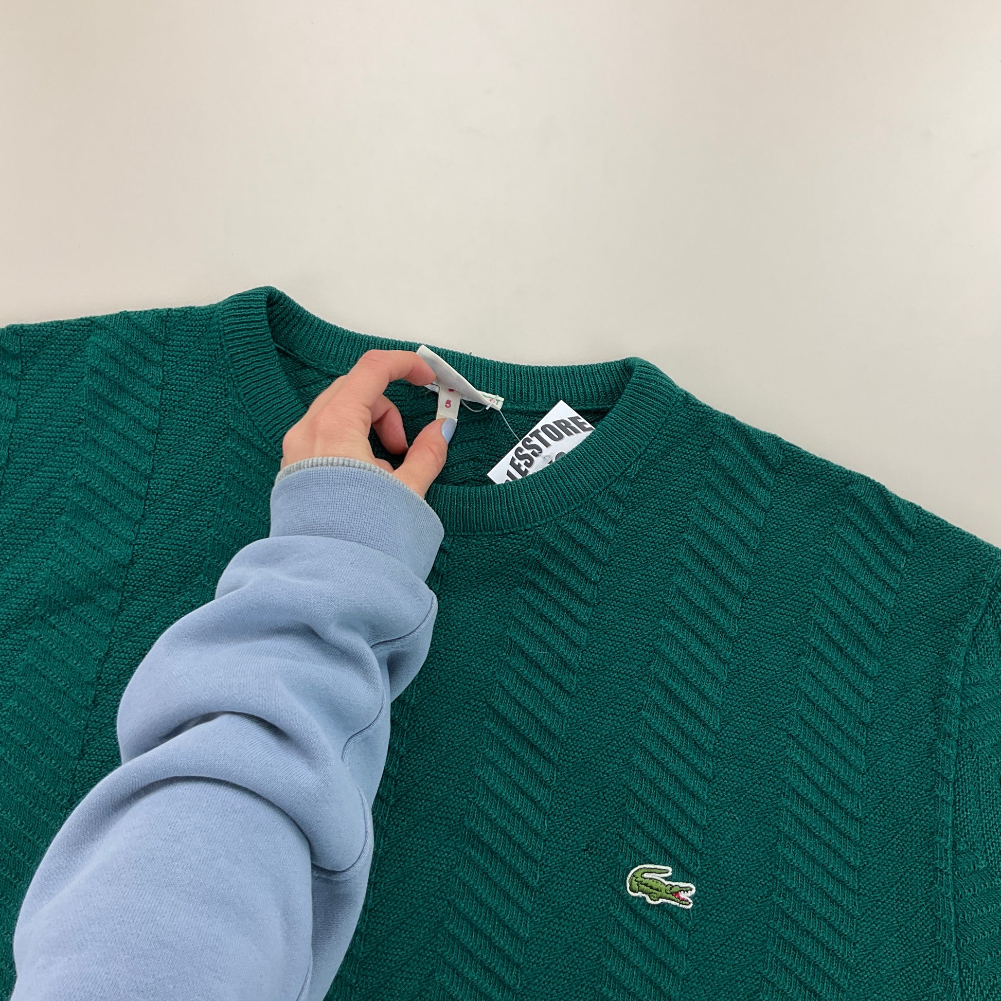 Lacoste Knit Sweatshirt - XL-LACOSTE-olesstore-vintage-secondhand-shop-austria-österreich