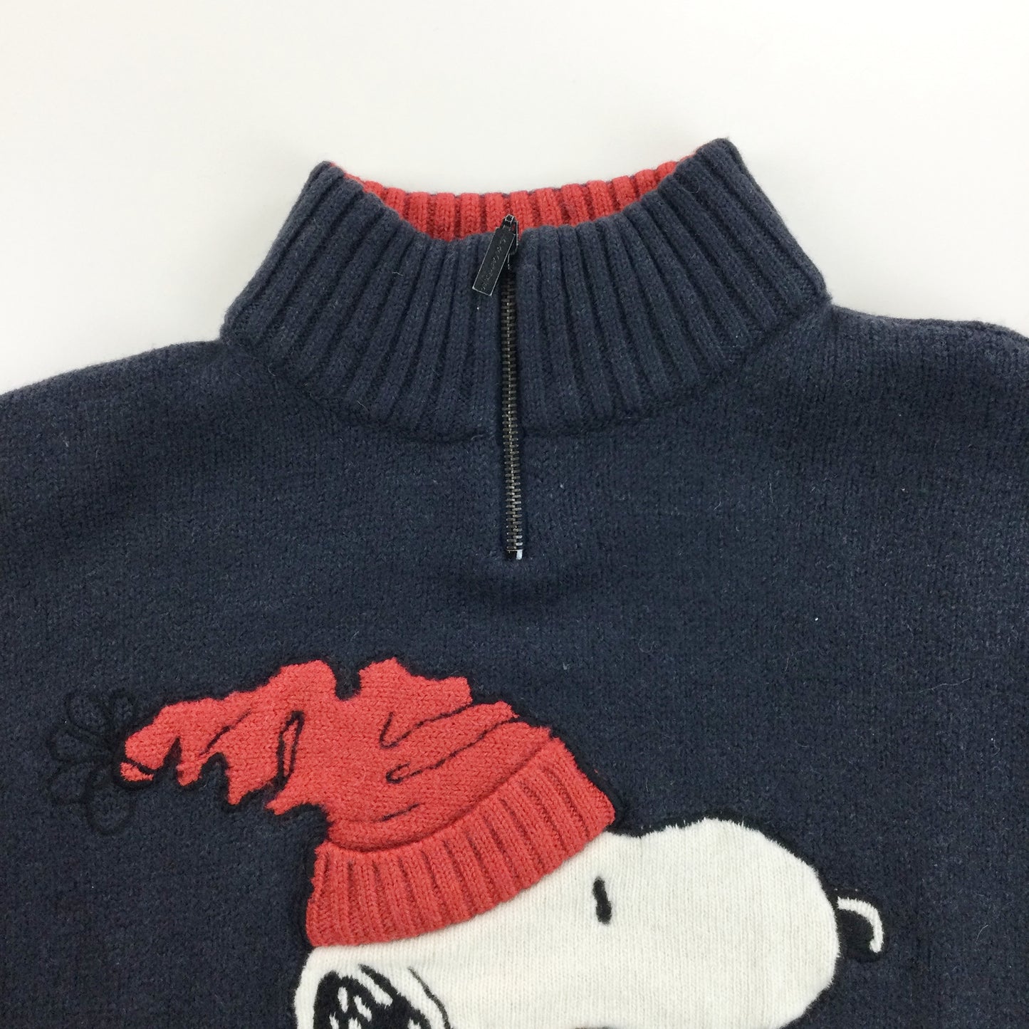 JC De Castelbajac Peanuts 1/4 Zip Sweatshirt - Large-Castelbajac-olesstore-vintage-secondhand-shop-austria-österreich