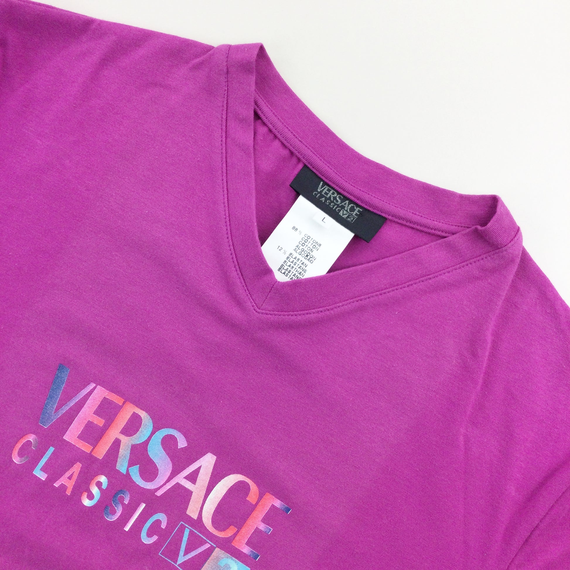 Versace Deadstock Long T-Shirt - Women/L-VERSACE-olesstore-vintage-secondhand-shop-austria-österreich