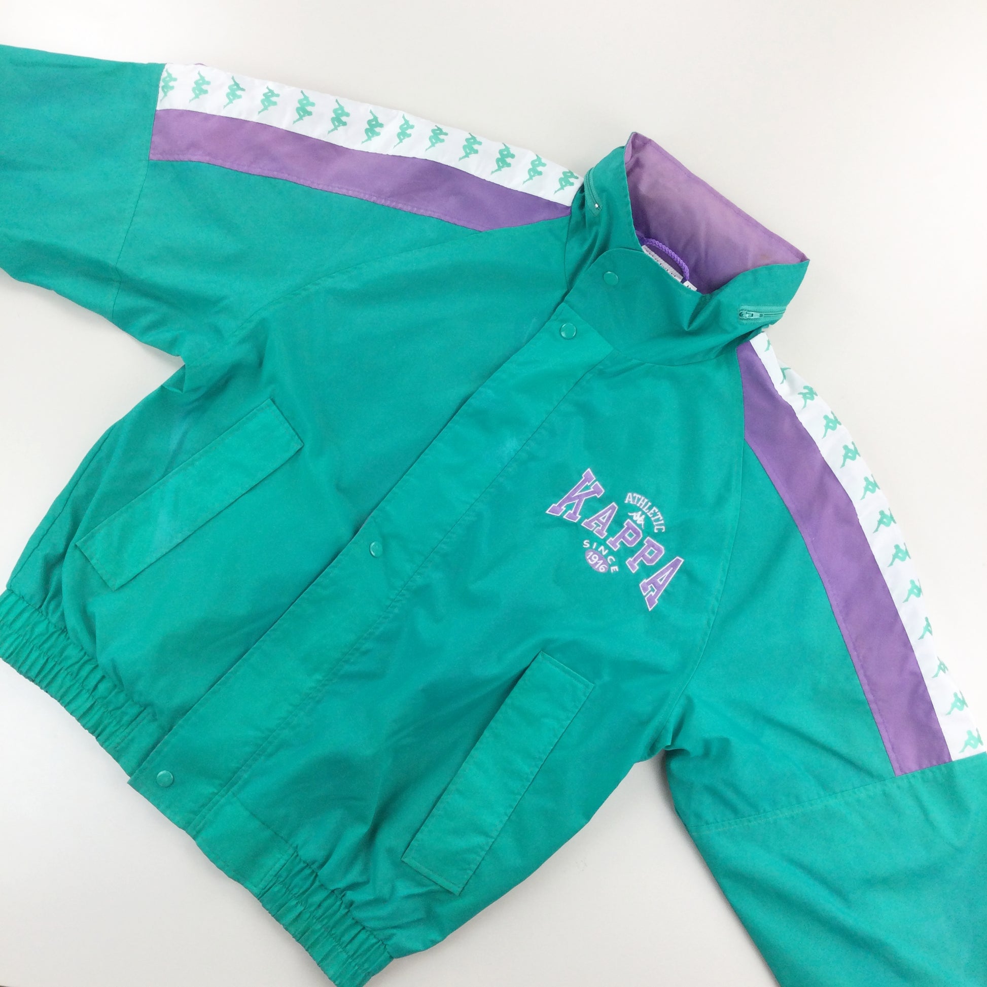 Kappa 90s Windbreaker Jacket - Medium-KAPPA-olesstore-vintage-secondhand-shop-austria-österreich