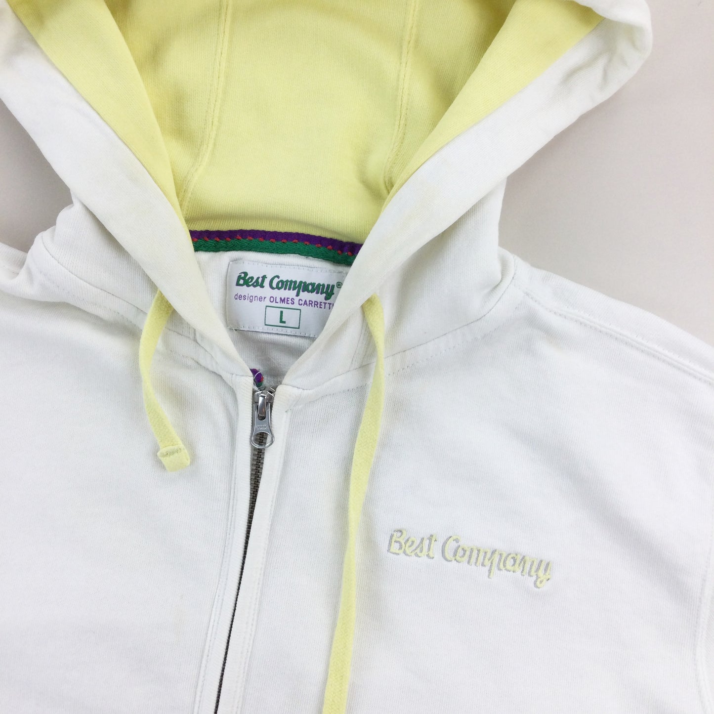 Best Company 90s Hoodie - Large-BEST COMPANY-olesstore-vintage-secondhand-shop-austria-österreich