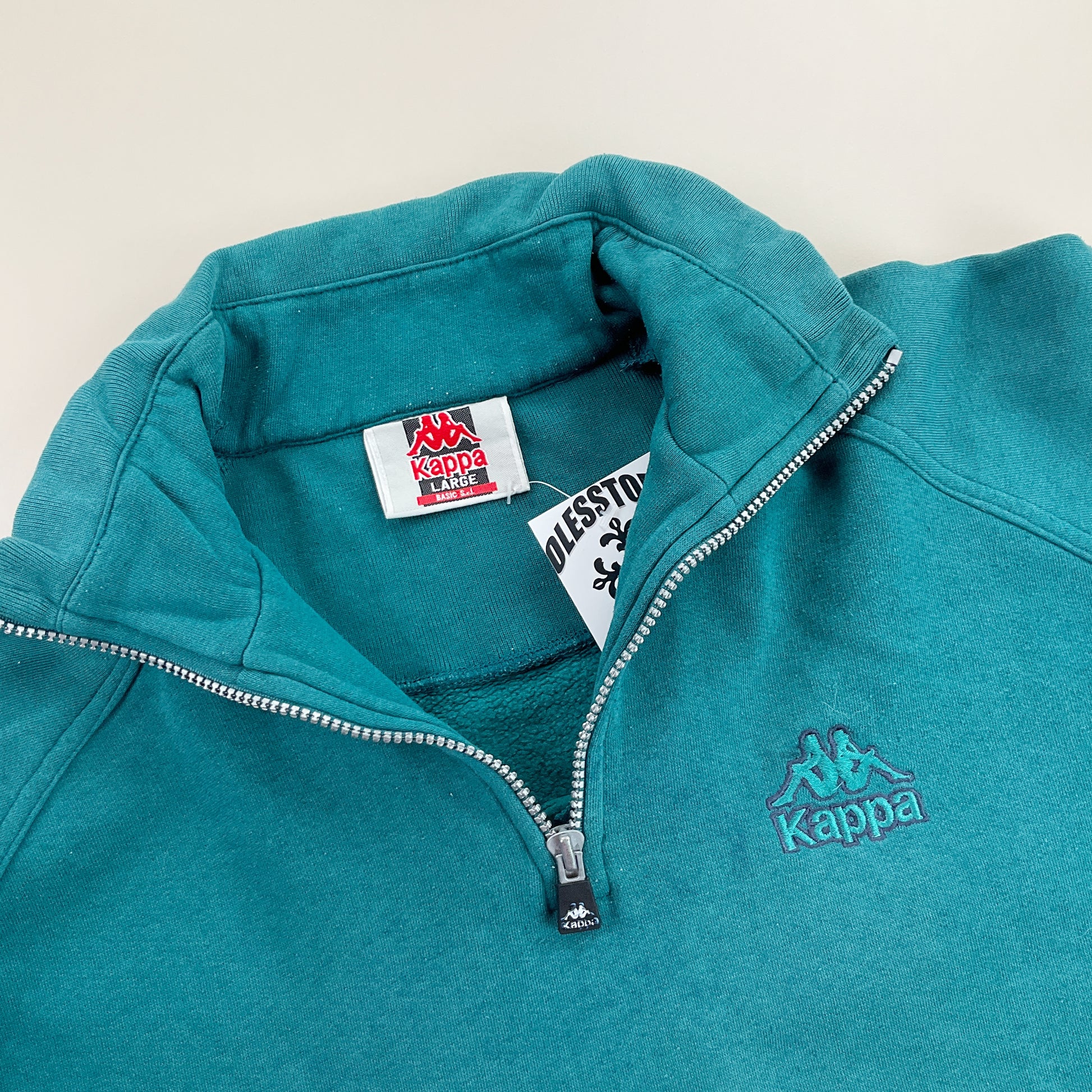 Kappa 1/4 Zip Sweatshirt - Large-KAPPA-olesstore-vintage-secondhand-shop-austria-österreich