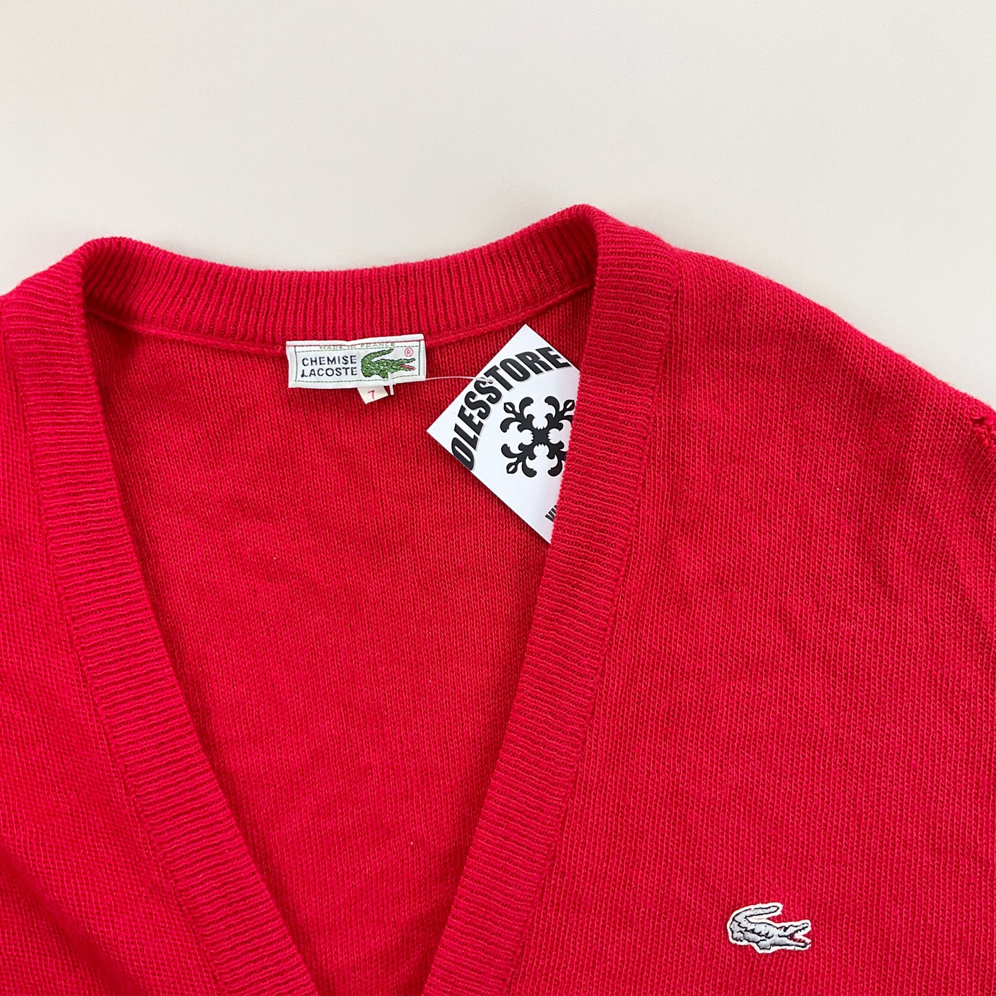 Lacoste 90s Cardigan - XXL-LACOSTE-olesstore-vintage-secondhand-shop-austria-österreich